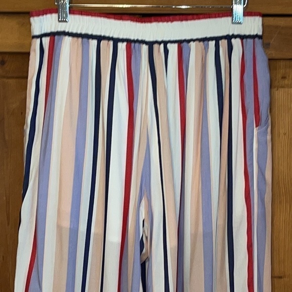MISS ME COLORED STRIPED VISCOSE PANT Sz. L - Picture 7 of 16